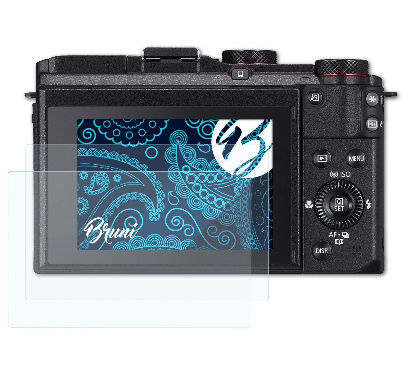 BRUNI 2x Basics-Clear Schutzfolie(für Canon G3 PowerShot X)