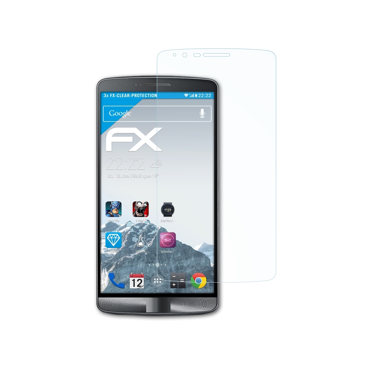 3x Displayschutz(für FX-Clear LG ATFOLIX G3)