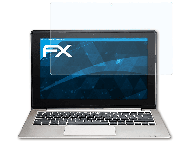 ATFOLIX 2x FX-Clear Displayschutz(für S200E) Asus VivoBook