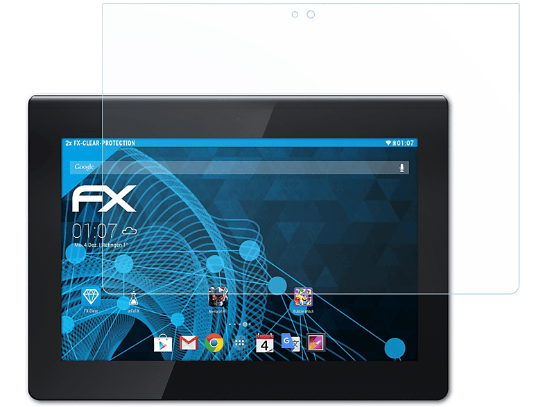 ATFOLIX 2x FX-Clear Displayschutz(für Sony Xperia Tablet S)