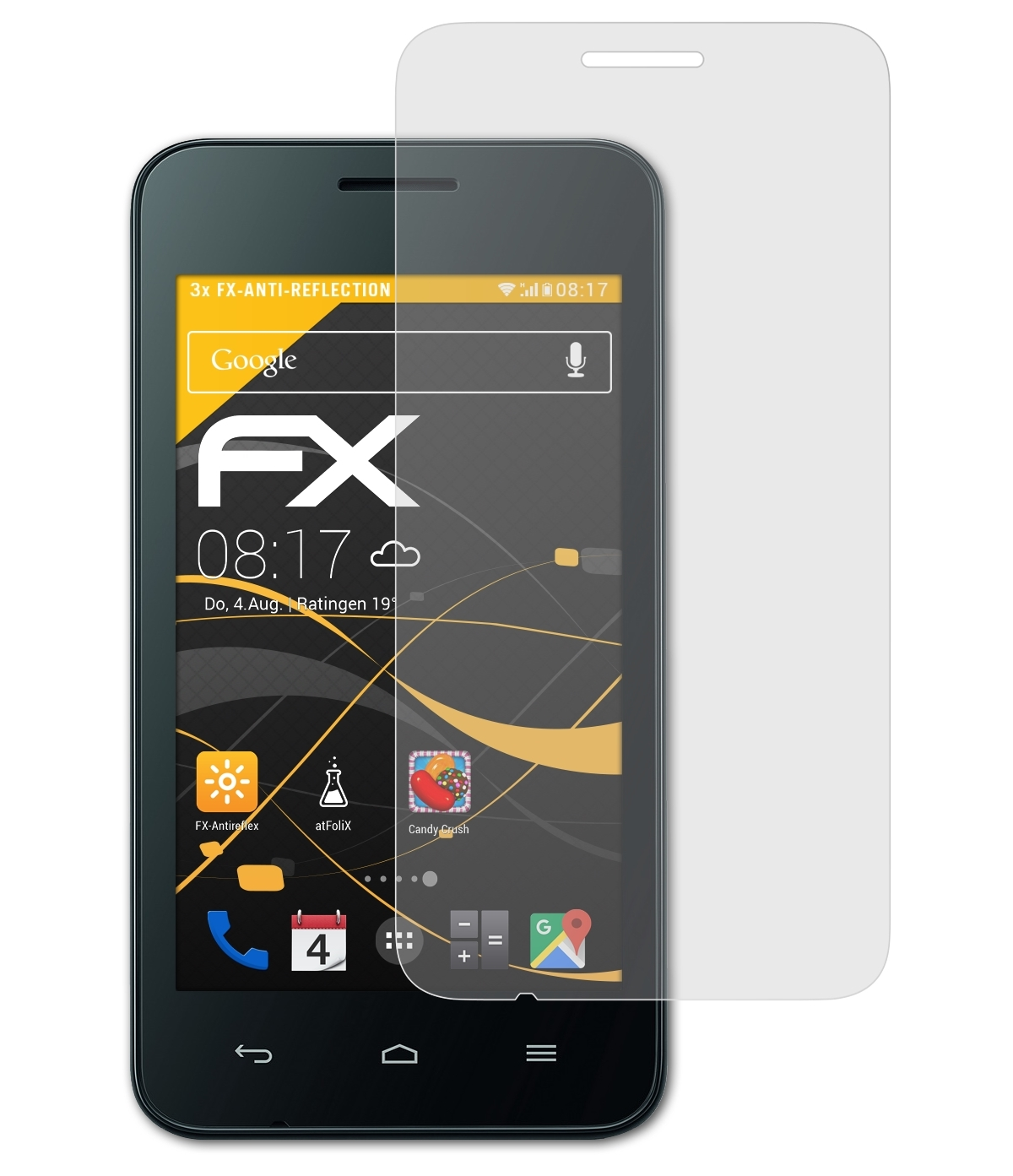 Displayschutz(für Ascend Y330) FX-Antireflex Huawei 3x ATFOLIX