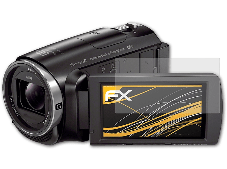 HDR-PJ620) 3x ATFOLIX FX-Antireflex Sony Displayschutz(für
