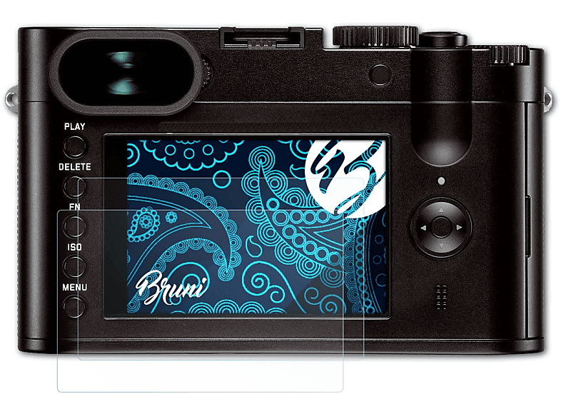 BRUNI 2x Basics-Clear Schutzfolie(für Leica Q (Typ 116))
