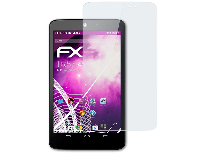 Pad FX-Hybrid-Glass ATFOLIX LG G Schutzglas(für 8.3)
