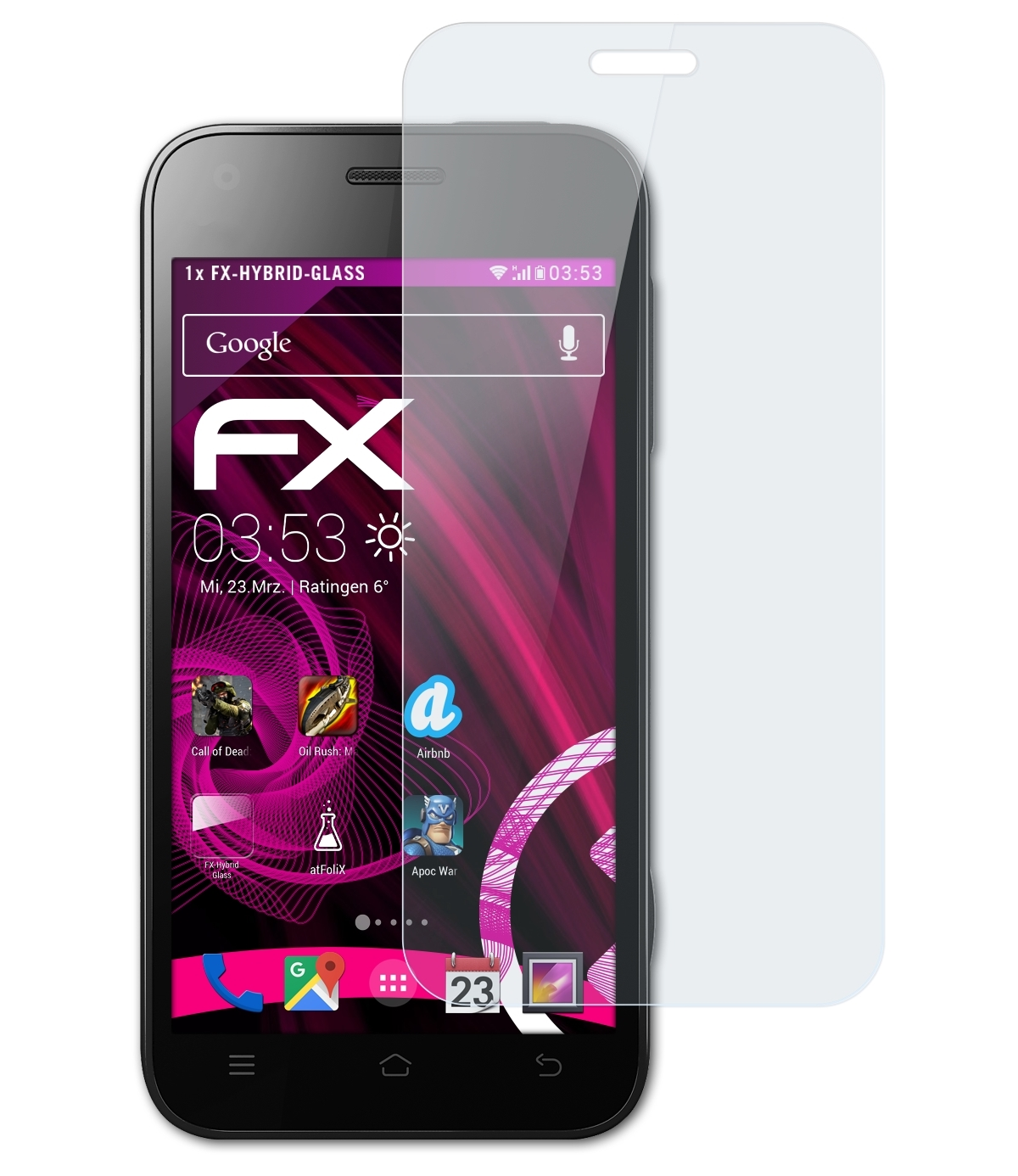 M1 FX-Hybrid-Glass (Mi-One)) Xiaomi Schutzglas(für ATFOLIX