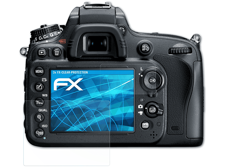 ATFOLIX 3x FX-Clear Nikon Displayschutz(für D600)