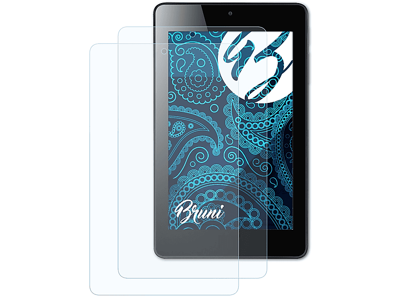 BRUNI 2x Basics-Clear Schutzfolie(für Acer Iconia One 7)