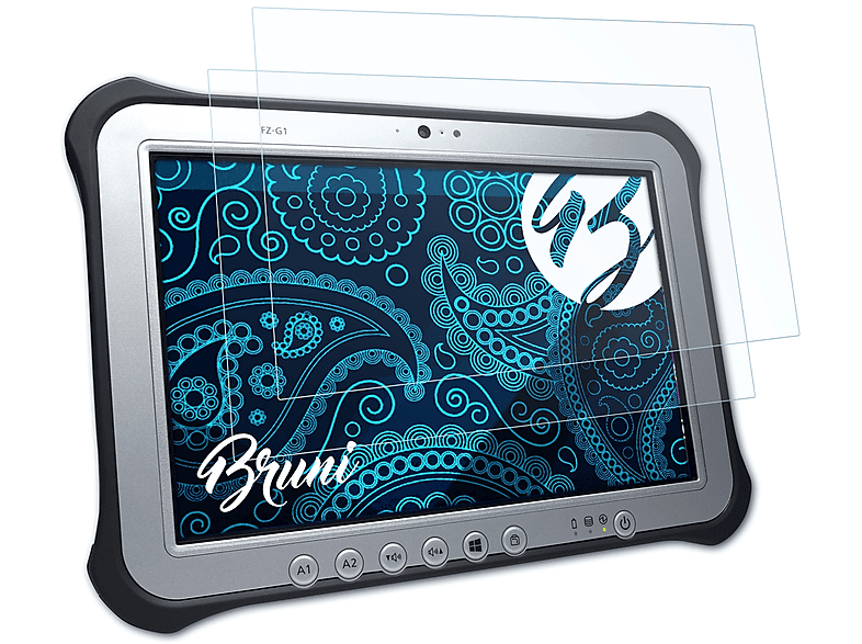 Basics-Clear BRUNI ToughPad 2x Panasonic FZ-G1) Schutzfolie(für