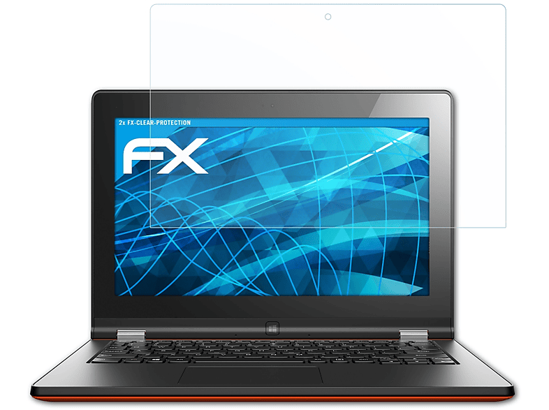 ATFOLIX 2x FX-Clear Displayschutz(für 11) Lenovo Yoga 2 IdeaPad