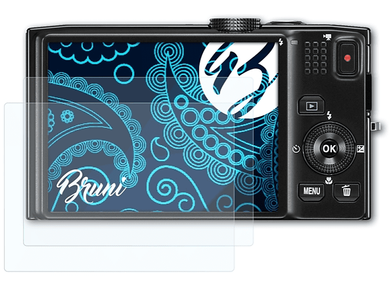 BRUNI 2x Basics-Clear S8200) Schutzfolie(für Coolpix Nikon