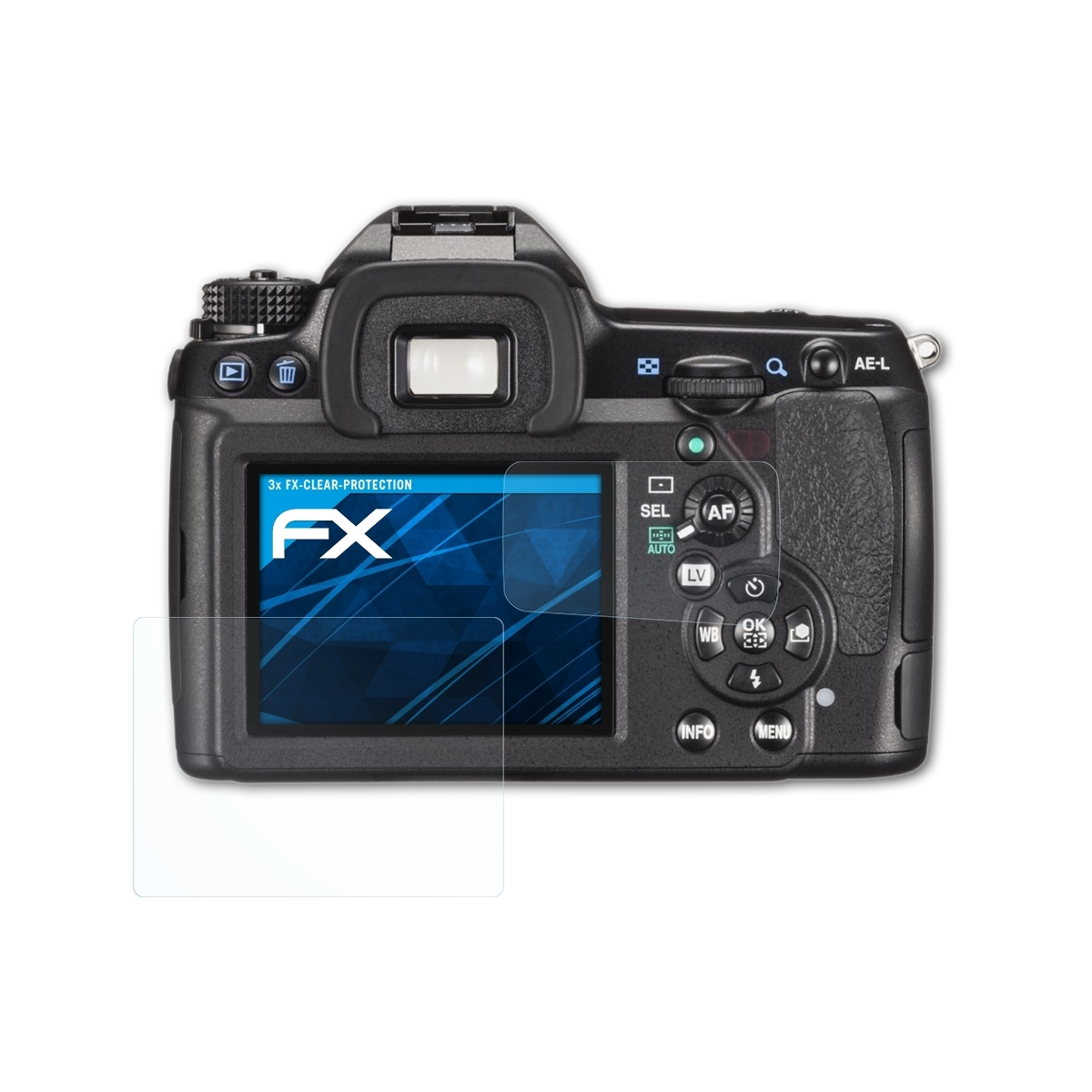 ATFOLIX 3x Pentax K-5 FX-Clear Displayschutz(für IIs)