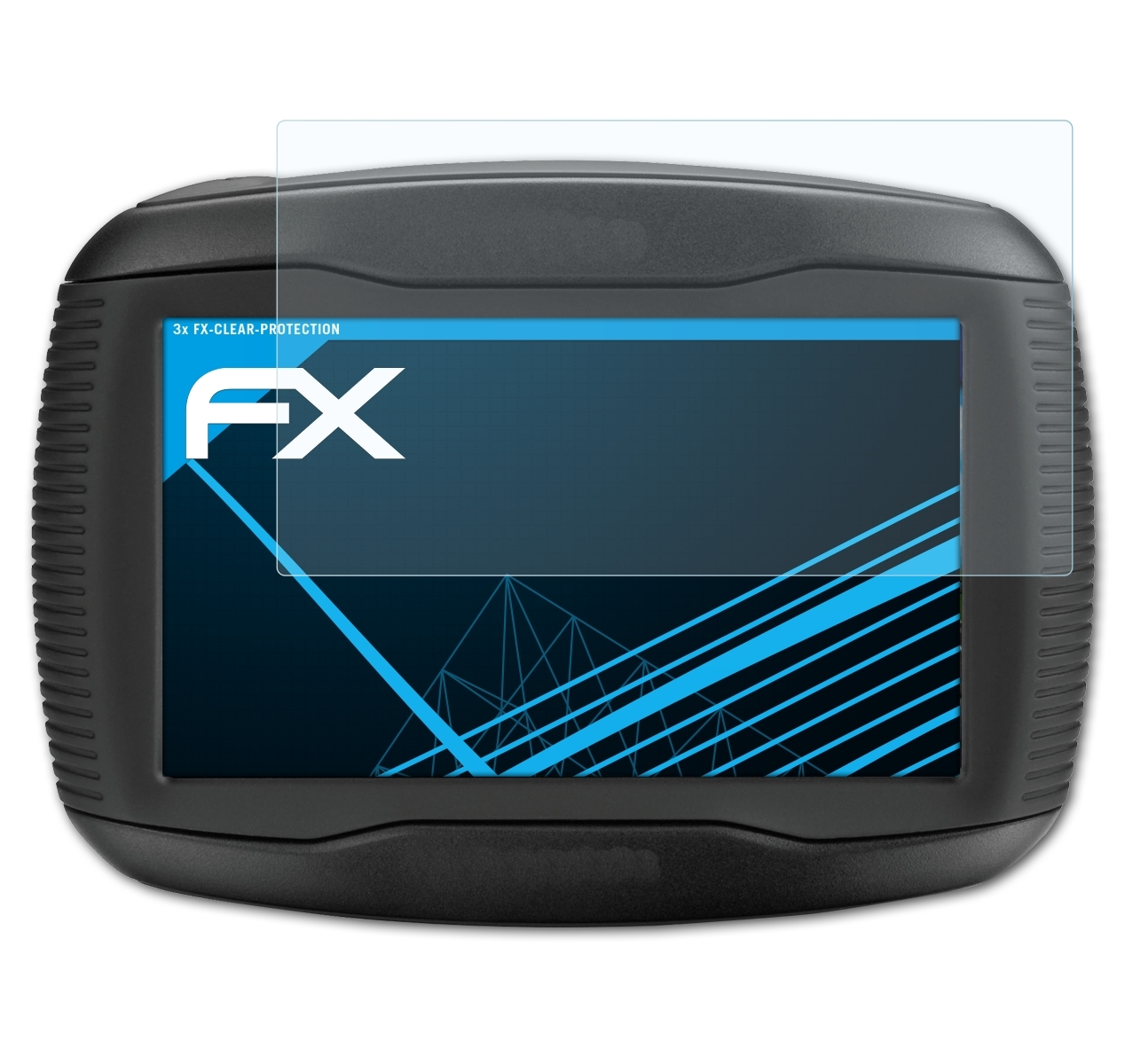 ATFOLIX 3x FX-Clear Displayschutz(für Garmin 340LM CE) Zumo