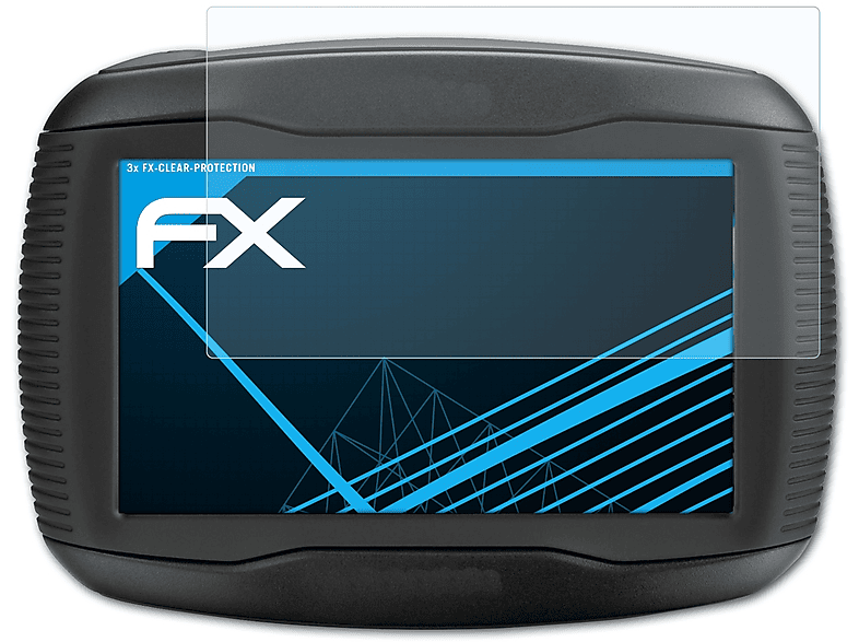 ATFOLIX 3x FX-Clear Displayschutz(für Garmin 340LM Zumo CE)