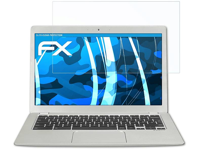 ATFOLIX 2x FX-Clear 2 (Toshiba)) Google Chromebook Displayschutz(für Inch) (13.3