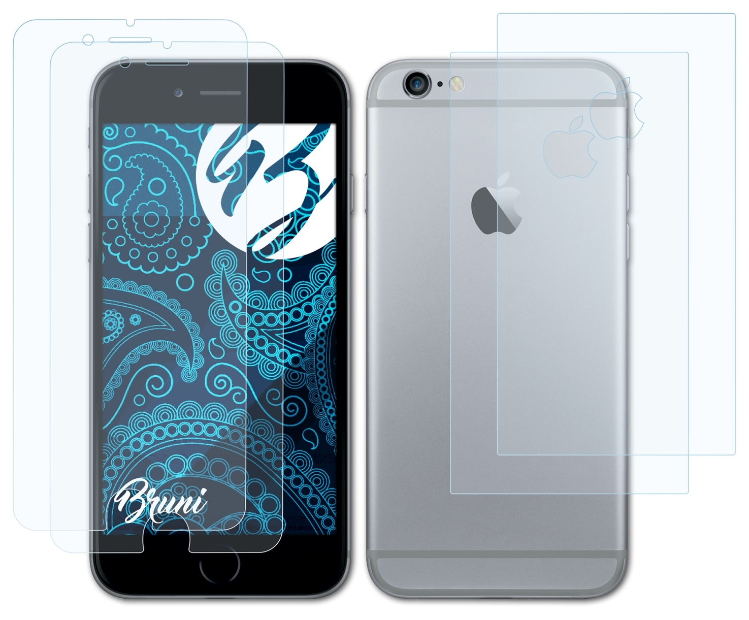 Apple Schutzfolie(für Basics-Clear iPhone 6) 2x BRUNI