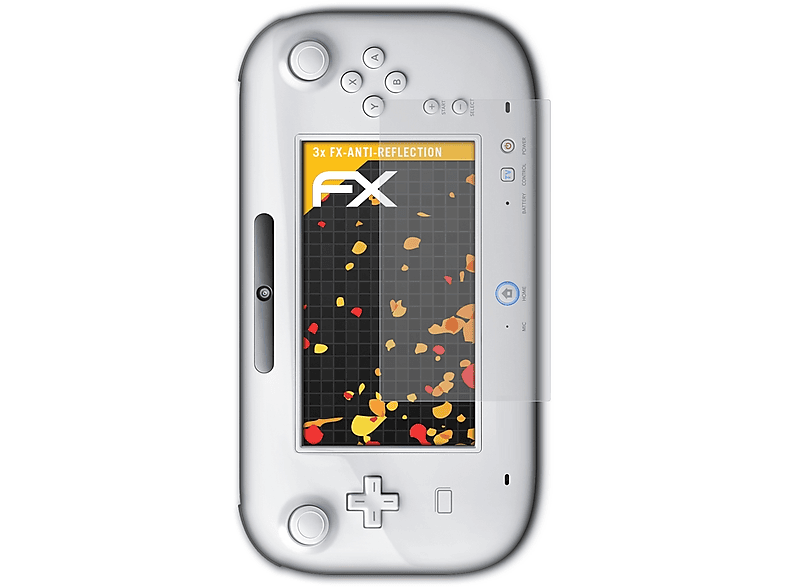ATFOLIX 3x FX-Antireflex Displayschutz(für Nintendo Wii U GamePad)