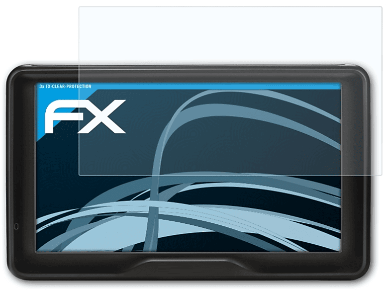 3x nüvi Garmin Displayschutz(für ATFOLIX 2797) FX-Clear