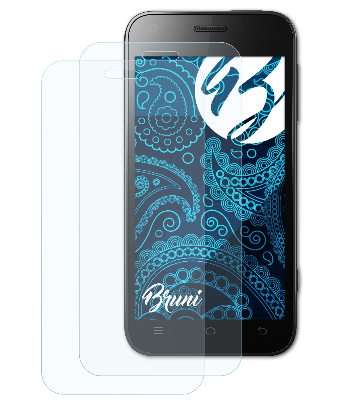 BRUNI 2x Basics-Clear Schutzfolie(für (Mi-One)) Xiaomi M1
