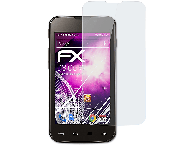 ATFOLIX FX-Hybrid-Glass L5 II Schutzglas(für Dual LG Optimus (E455))