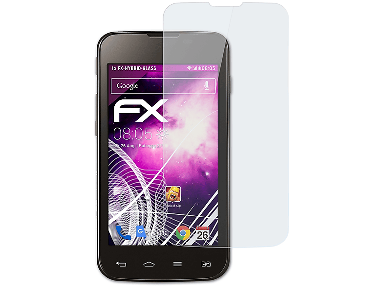 ATFOLIX FX-Hybrid-Glass Schutzglas(für LG Optimus L5 II Dual (E455))