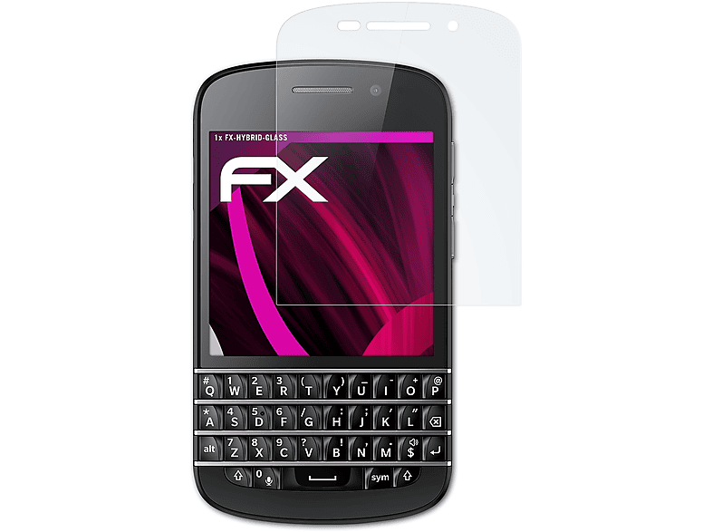 ATFOLIX FX-Hybrid-Glass Schutzglas(für Blackberry Q10)