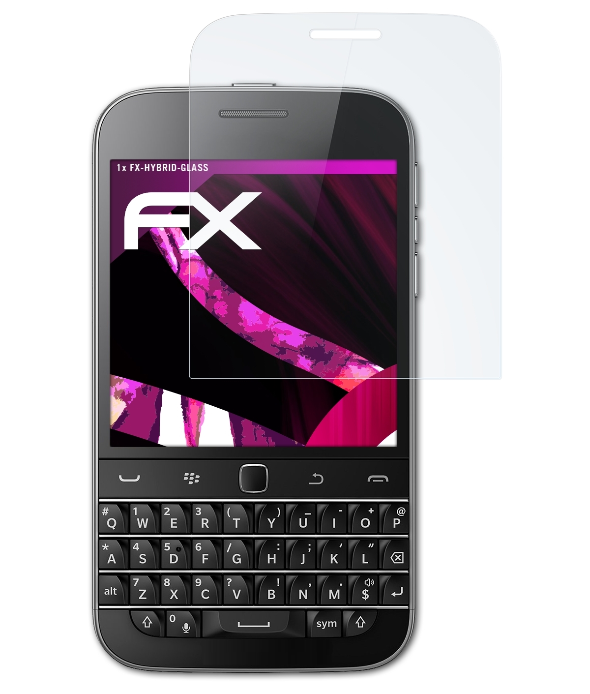 Camera) ATFOLIX FX-Hybrid-Glass Non Schutzglas(für Classic Blackberry