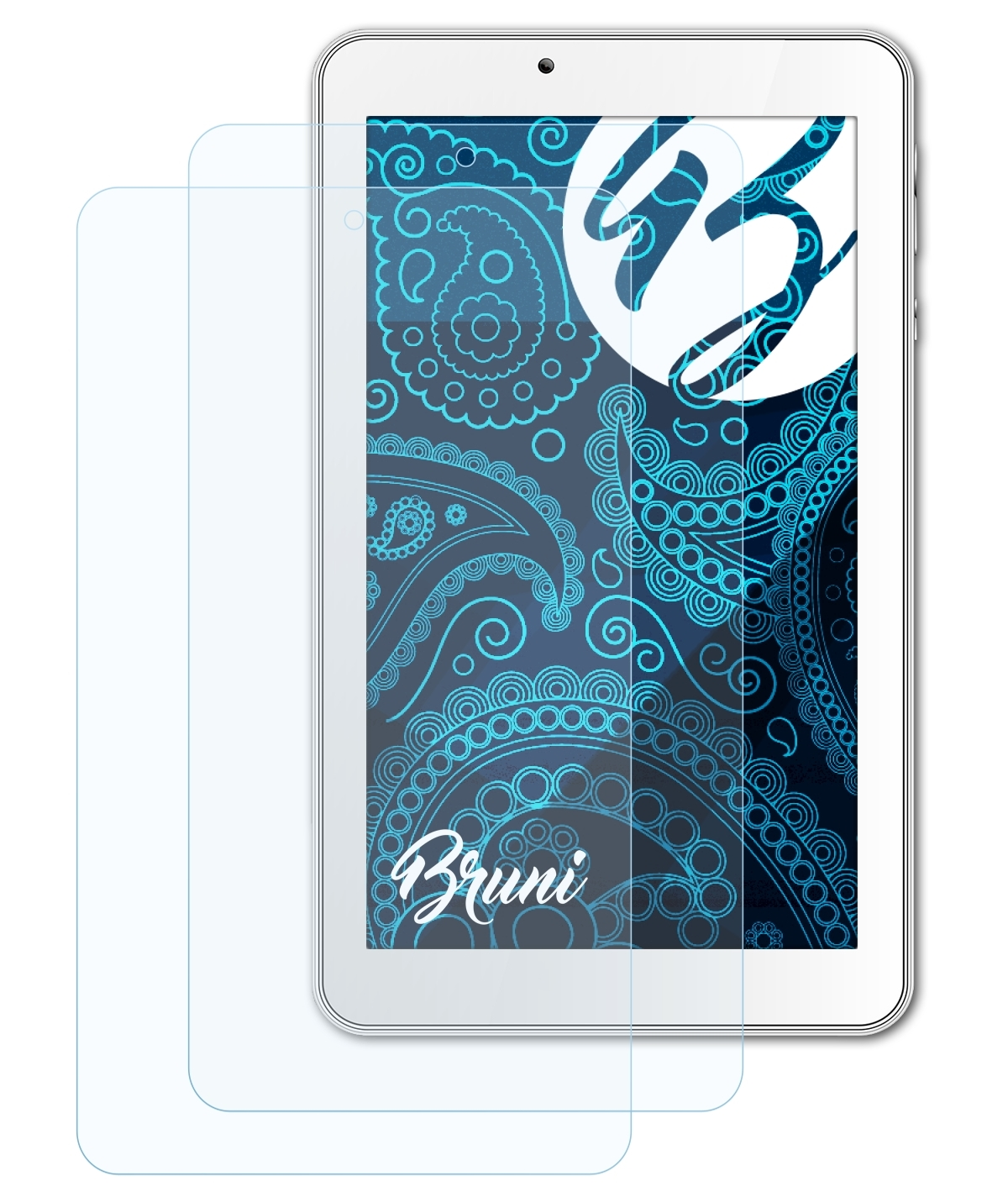 BRUNI 2x Basics-Clear Schutzfolie(für Archos Platinum) 70