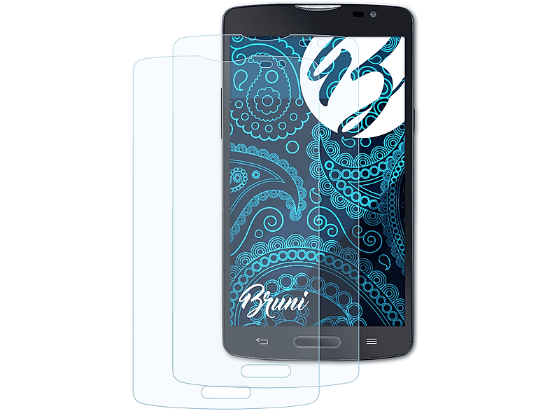 BRUNI 2x Basics-Clear Schutzfolie(für LG L80)