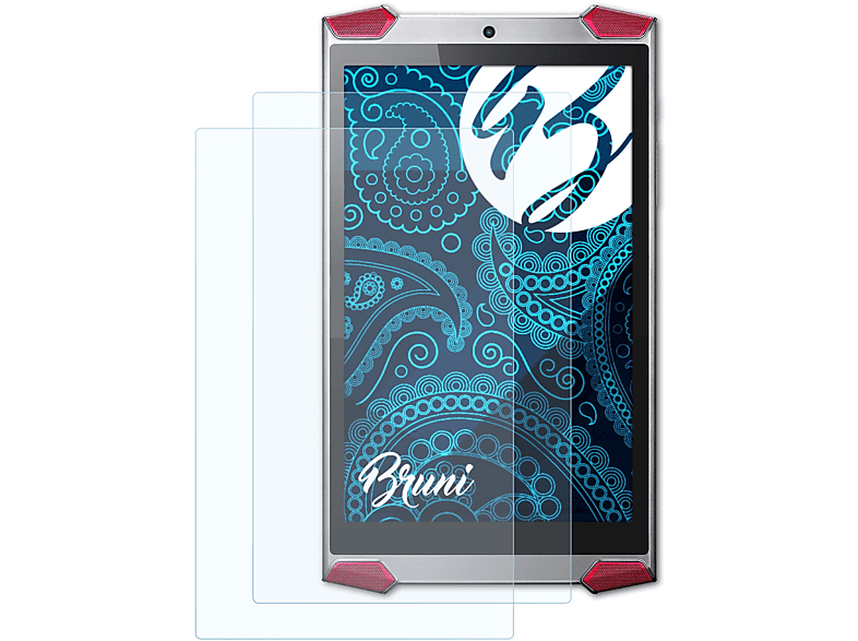 BRUNI 2x Basics-Clear Schutzfolie(für Acer Predator (GT-810)) 8