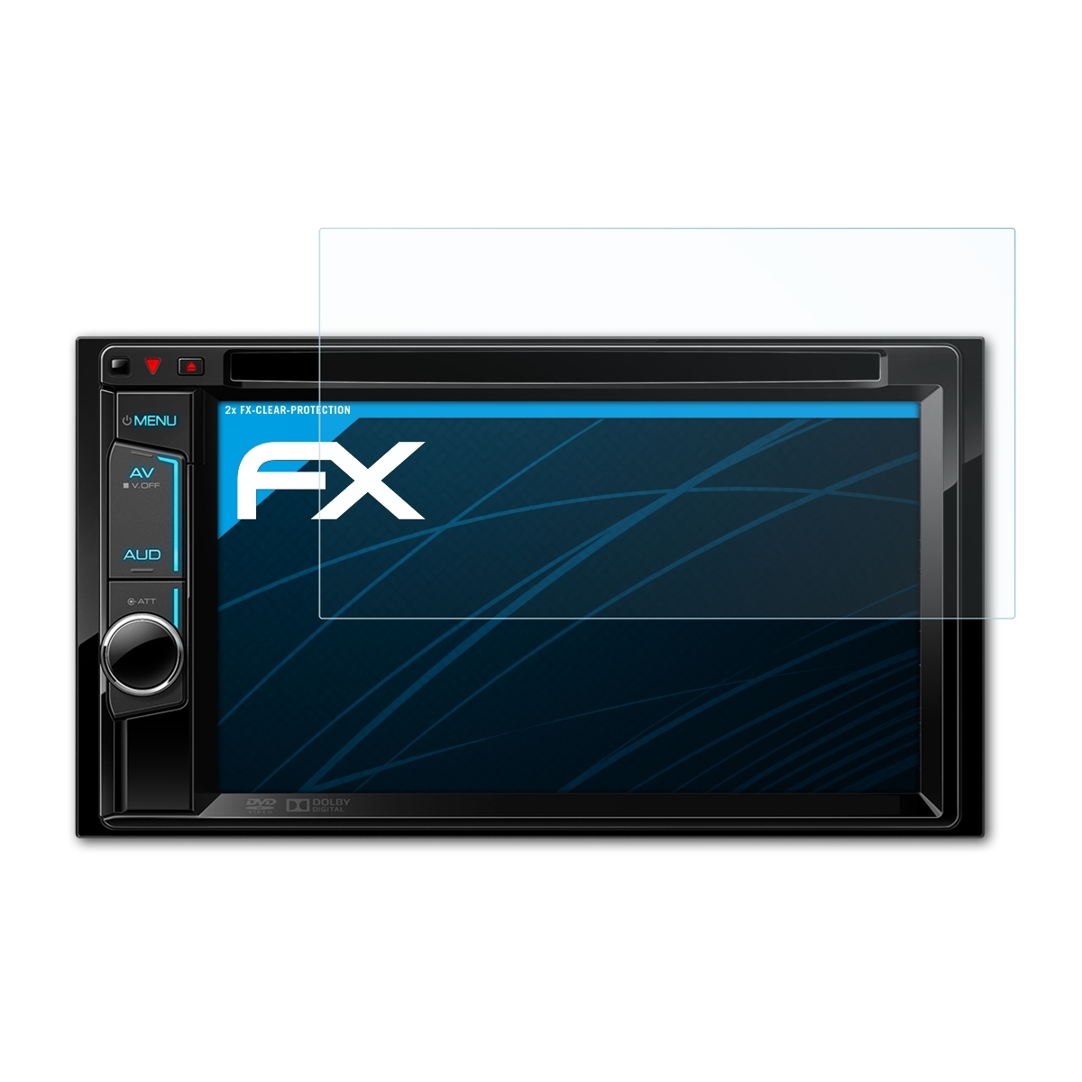 ATFOLIX 2x DDX4015BT) Kenwood FX-Clear Displayschutz(für