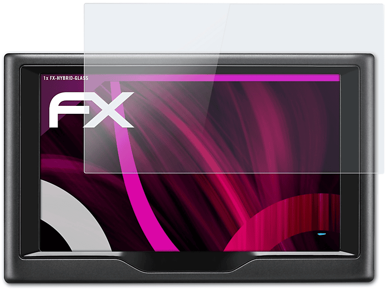 ATFOLIX FX-Hybrid-Glass Schutzglas(für nüvi Garmin 57LMT)
