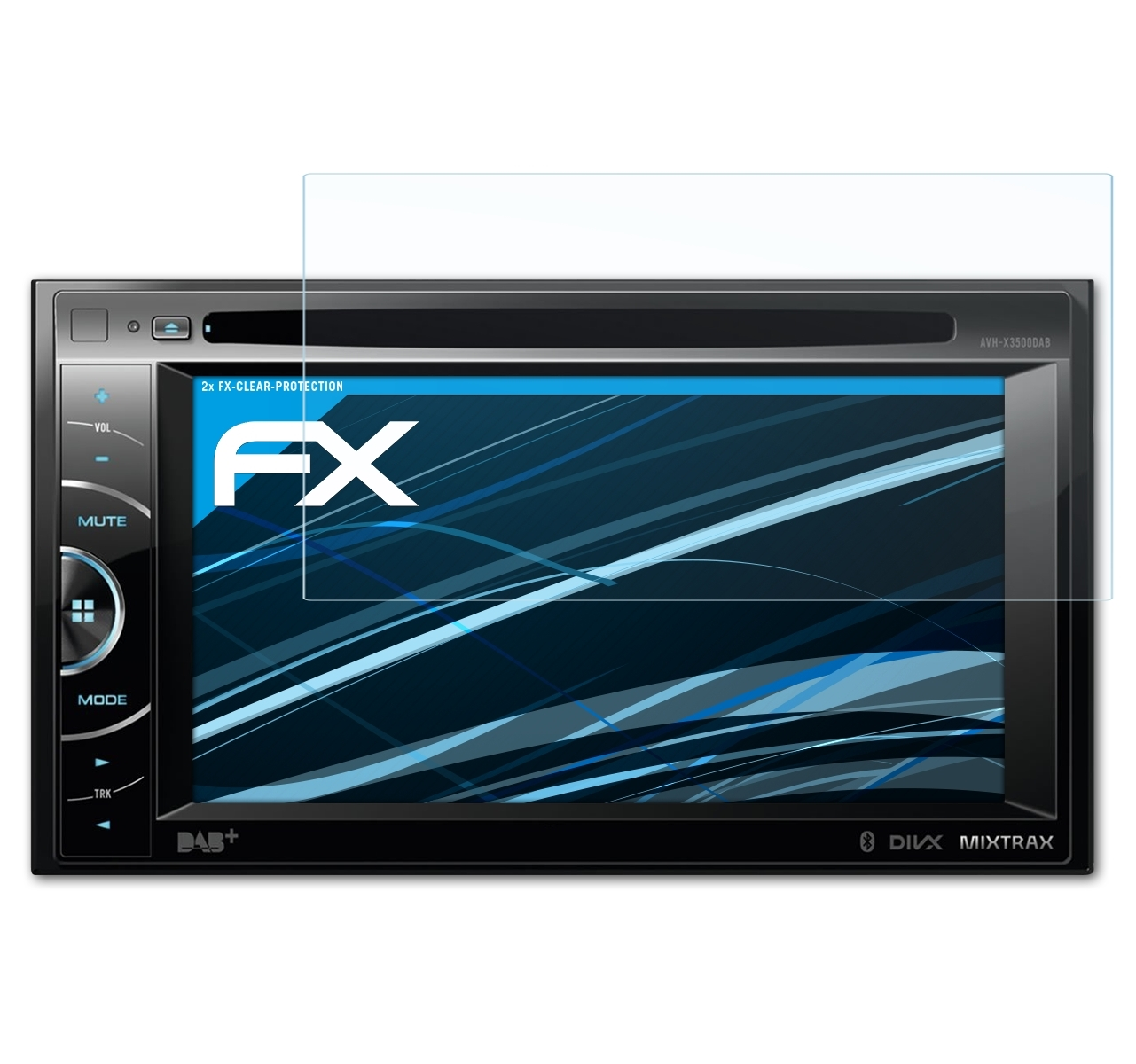 ATFOLIX FX-Clear Pioneer 2x AVH-X3500DAB) Displayschutz(für