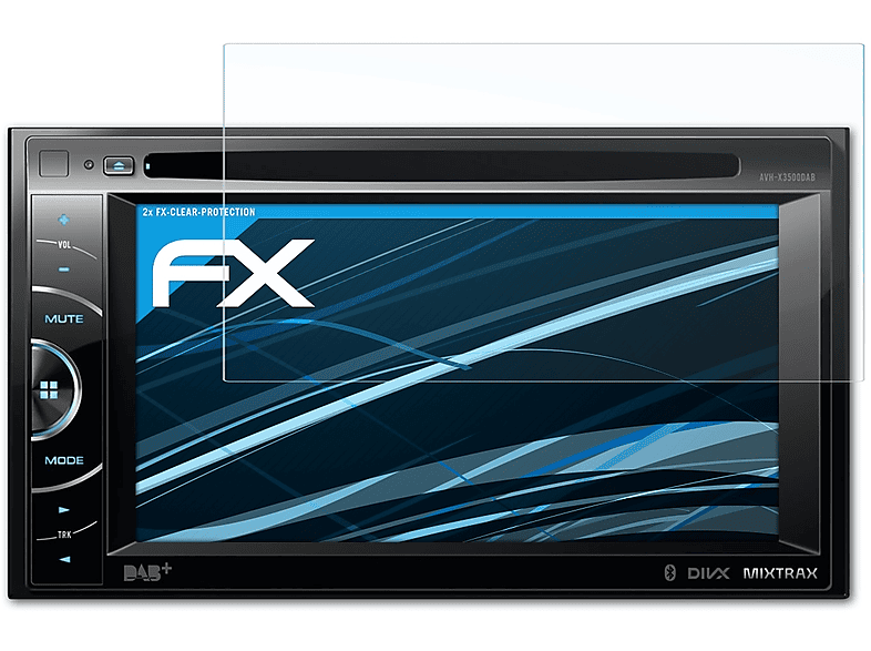 Preisgünstig ATFOLIX 2x FX-Clear Displayschutz(für Pioneer AVH-X3500DAB)