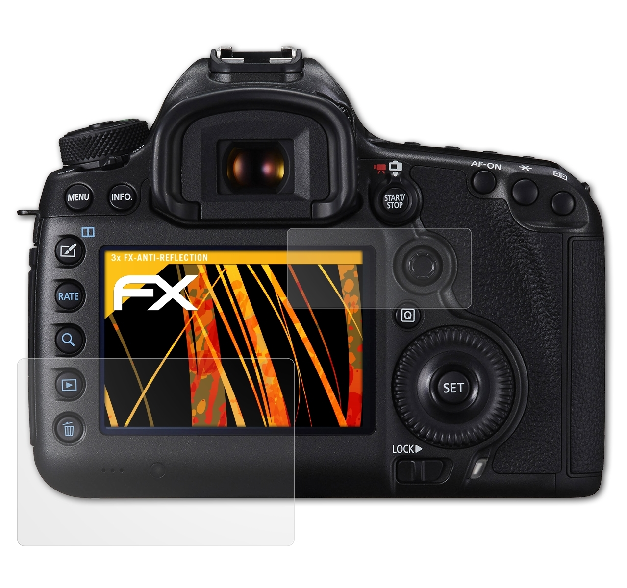 ATFOLIX 3x FX-Antireflex Displayschutz(für Canon 5DS) EOS