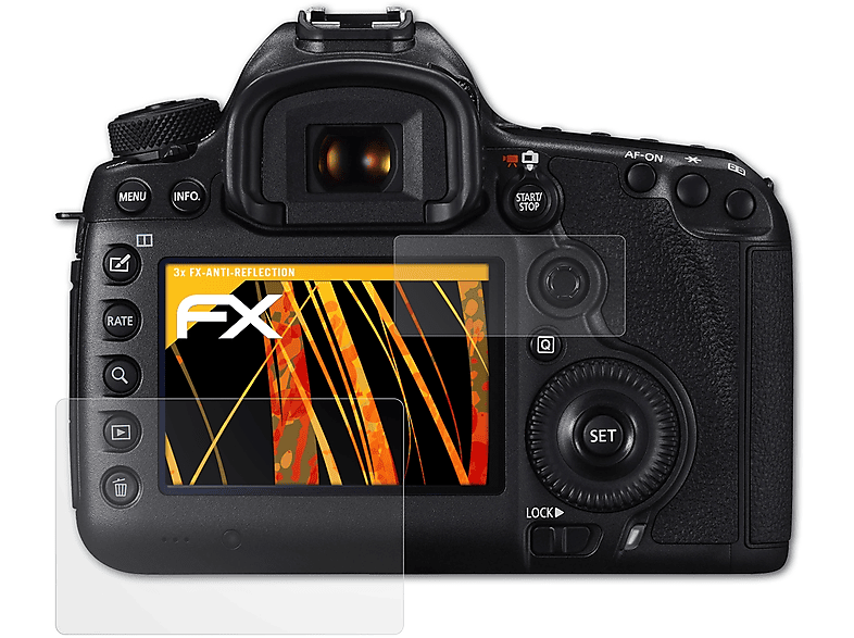 3x Displayschutz(für FX-Antireflex 5DS) Canon ATFOLIX EOS