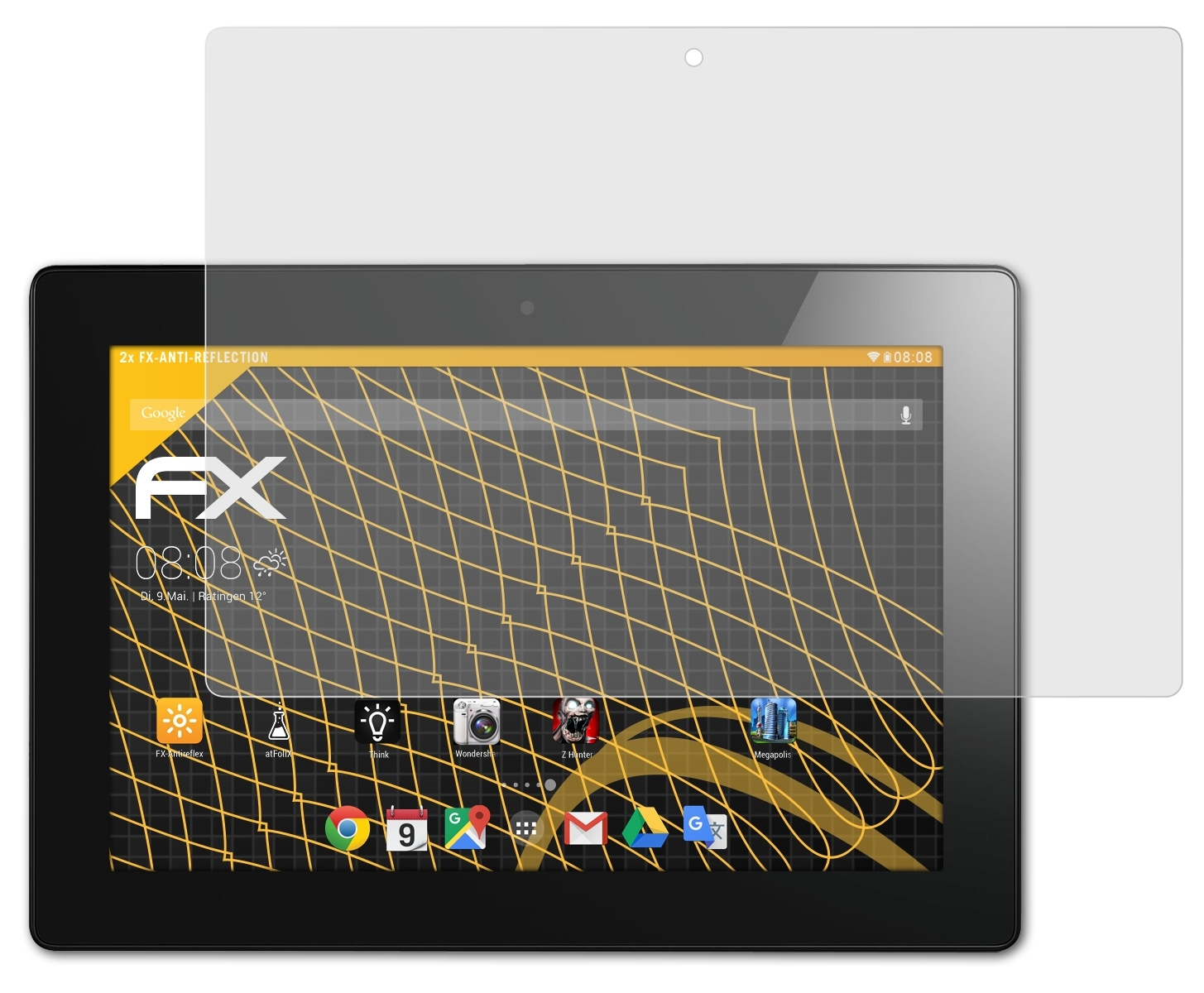 ATFOLIX 2x FX-Antireflex Displayschutz(für IdeaTab Lenovo S6000)