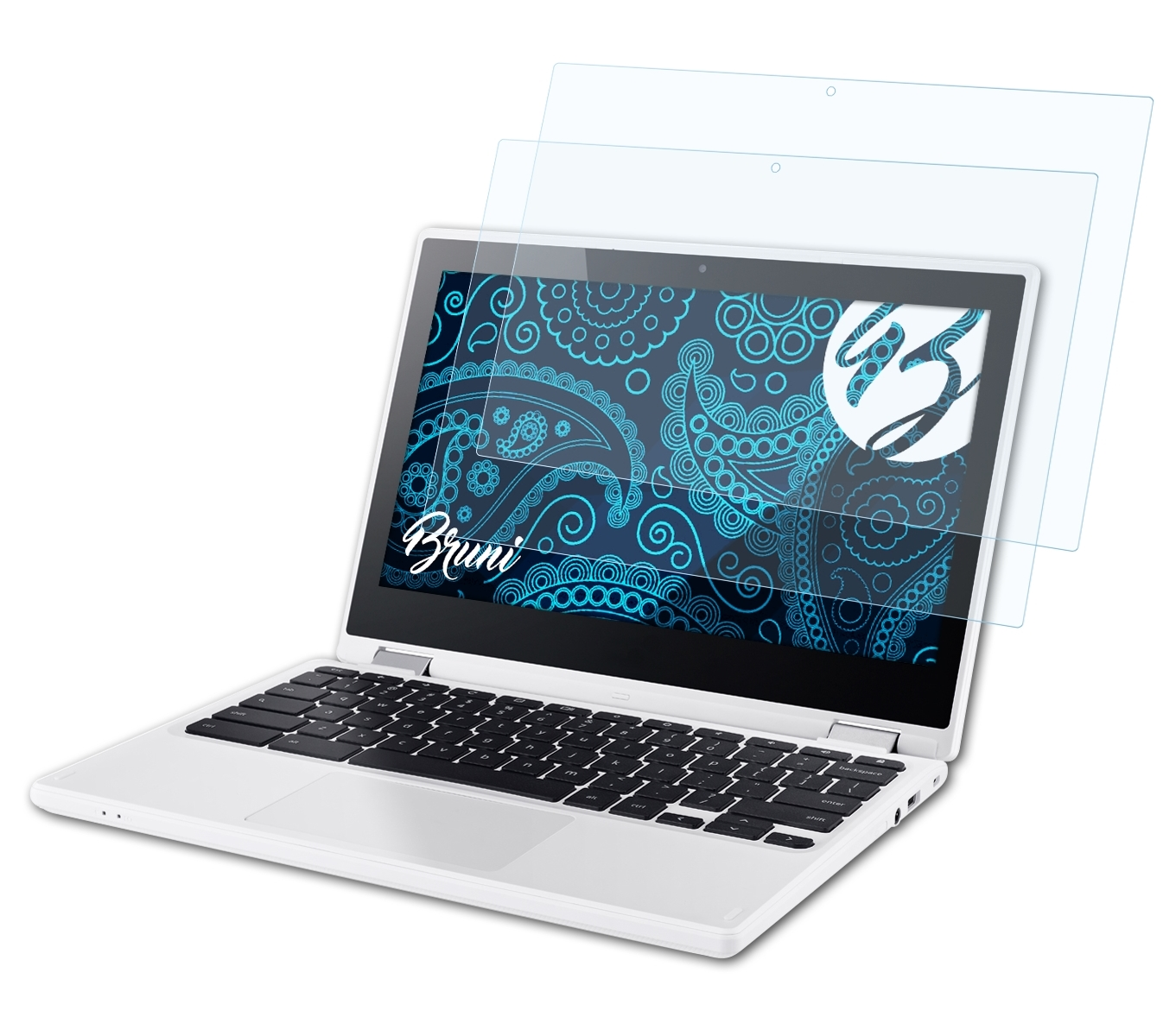 BRUNI 2x Schutzfolie(für (Acer)) Chromebook R11 Basics-Clear Google