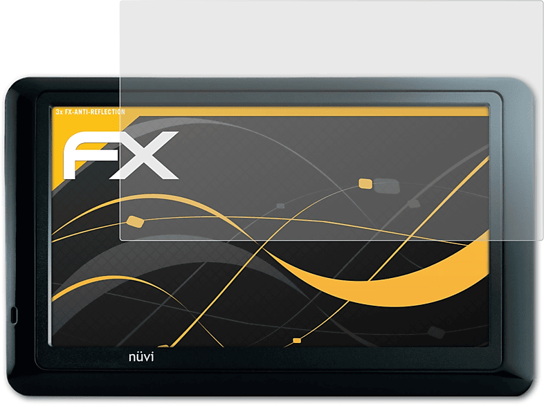 1440) Displayschutz(für nüvi Garmin 3x FX-Antireflex ATFOLIX