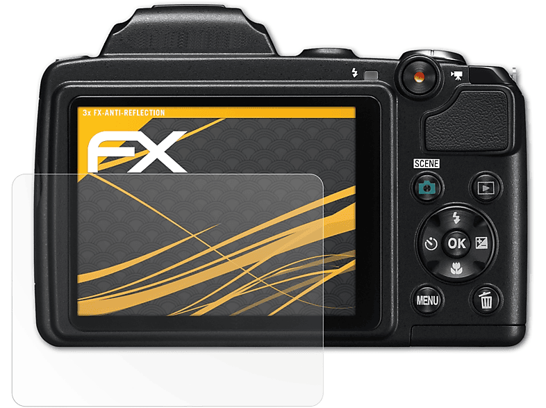 ATFOLIX 3x FX-Antireflex Displayschutz(für Nikon Coolpix L310)