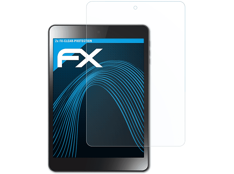 ATFOLIX 2x FX-Clear Displayschutz(für Lenovo Miix 3 IdeaTab 8)