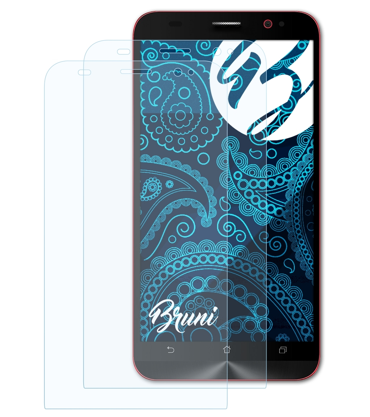 BRUNI 2x Basics-Clear ZenFone Schutzfolie(für Asus 2 Deluxe (ZE550ML/551ML))