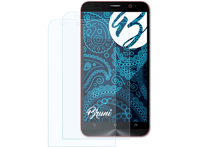 BRUNI 2x Basics-Clear ZenFone Schutzfolie(für Asus 2 Deluxe (ZE550ML/551ML))