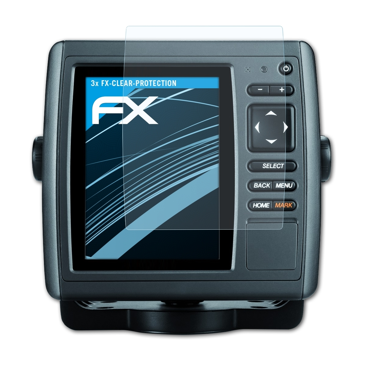 ATFOLIX 3x Garmin FX-Clear echoMAP Displayschutz(für 50s/50dv)