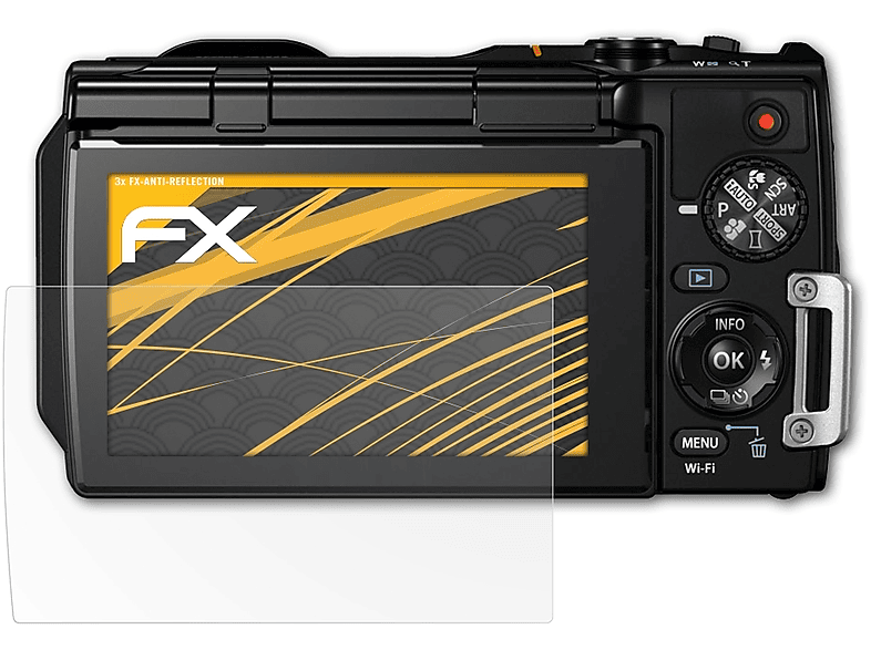 ATFOLIX 3x FX-Antireflex Displayschutz(für Olympus TG-860)