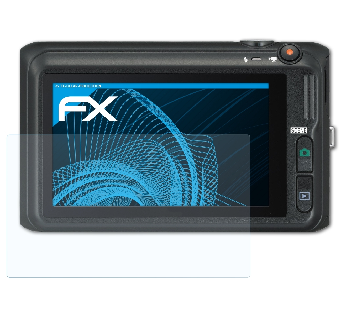 ATFOLIX 3x FX-Clear Displayschutz(für S6400) Nikon Coolpix