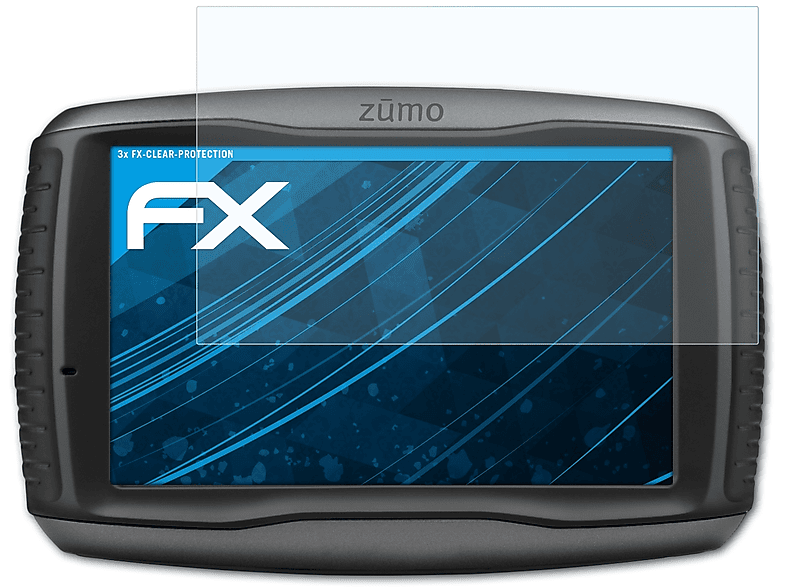 ATFOLIX 3x FX-Clear Displayschutz(für Garmin fleet 590)