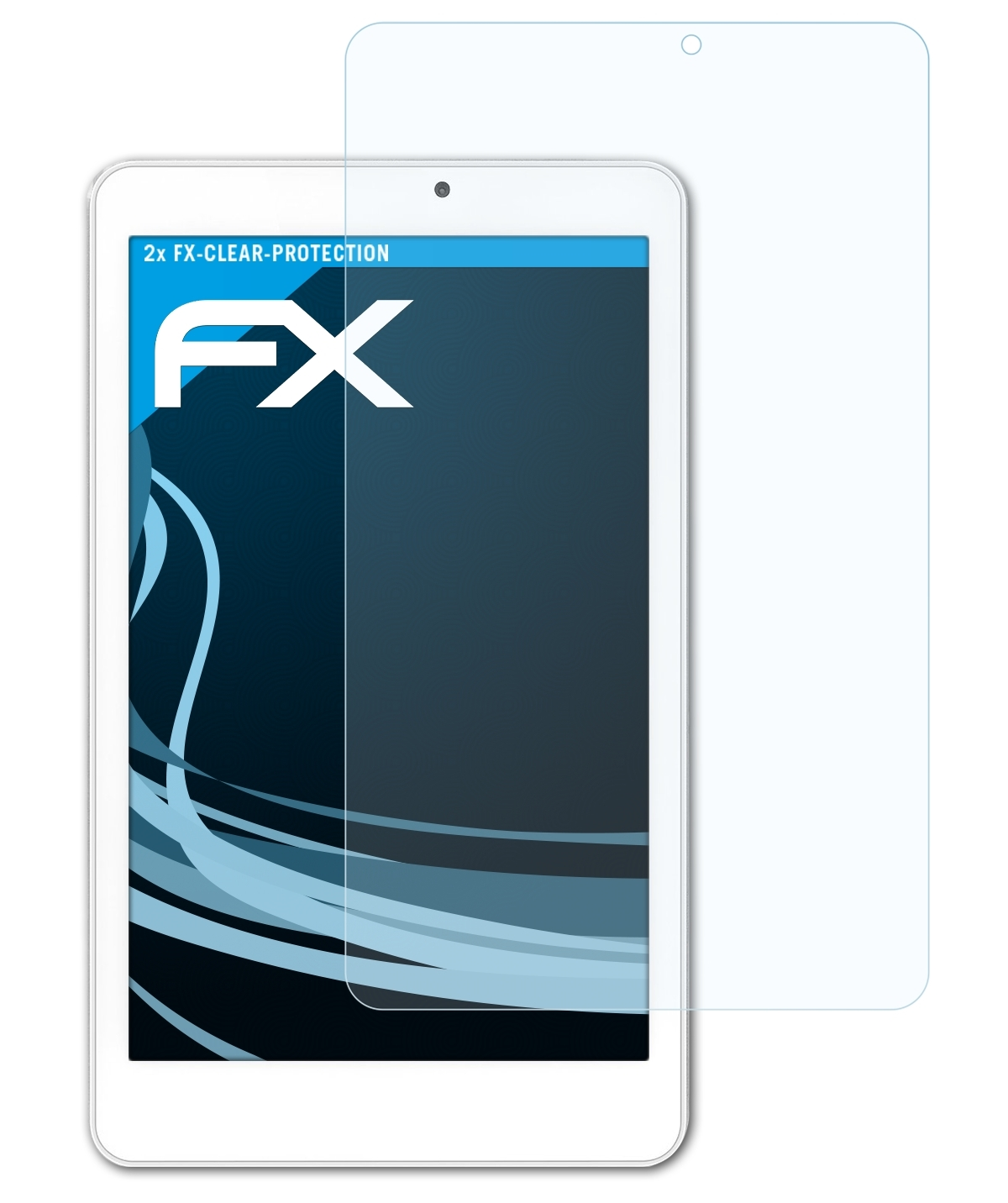 2x 8 ATFOLIX Acer W (W1-810)) FX-Clear Iconia Tab Displayschutz(für