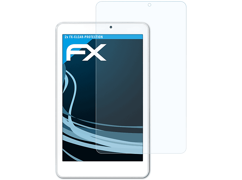 2x 8 ATFOLIX Acer W (W1-810)) FX-Clear Iconia Tab Displayschutz(für