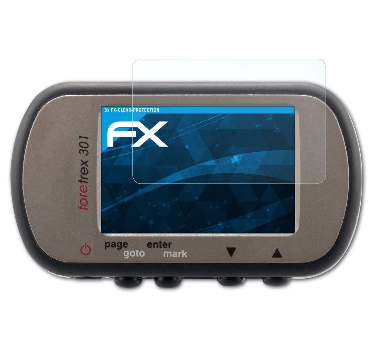 ATFOLIX 3x FX-Clear Displayschutz(für Garmin Foretrex 301)