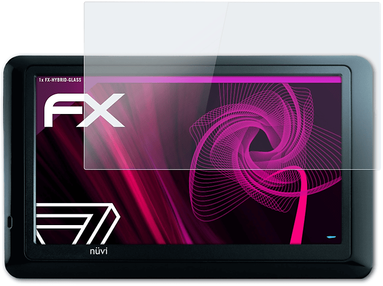 ATFOLIX FX-Hybrid-Glass 1440) Schutzglas(für nüvi Garmin